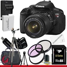 Canon EOS Rebel T4i 18.0 MP CMOS Digital SLR with 18-55mm EF-S IS II Lens 32GB Package