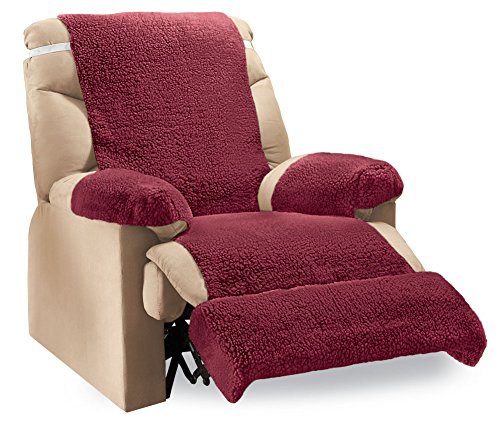 Collections Etc Recliner Fleece Furniture Covers - 4 pc