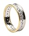 Gents Celtic Diamond Set Wedding Ring