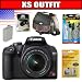 Canon Rebel XS 10.1MP Digital SLR Camera with EF-S 18-55mm f/3.5-5.6 IS Lens (Black) Package 1