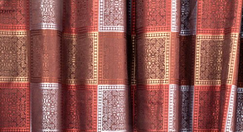 Veratex Tiles Shower Curtain, Brown Veratex Tiles Shower Curtain, Brown