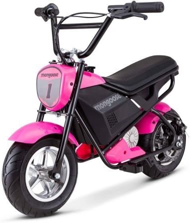 Mongoose 24V Mini Bike, Pink, 250-watt chain driven motor