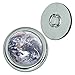 Metal Craft Sewing Novelty Buttons - Set of 4 - Space and Aliens - Planet Earth from Space