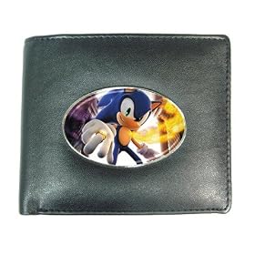 Wallet / Billfold of Sonic the Hedgehog Portrait (Shadow the Hedgehog, Sega, Adventure, Shuffle, Blast, Triple Trouble, Drift, Unleashed, High Speed, Riders, Rivals, Rush, PS2, PS3, Dreamcast, XBox 360, Wii, PSP)