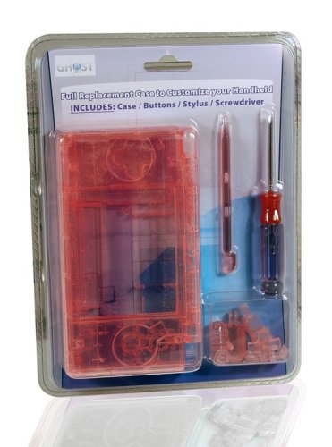 Nintendo Ds Lite Clear Red Ghost Case