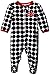 Calvin Klein Baby Girls' Black Dots Print Microfleece Pajamaer
