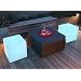 Outdoor LED Light Cube 16" - Cordless with remote control