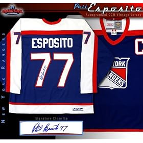 Buy Phil Esposito New York Rangers Autographed CCM Vintage Jersey