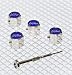 Produkt-Bild: RICHBROOK Offizielle Ford Logo Secure Blue & Silver Anti-Theft Radventil Staubkappen
