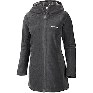 Columbia Women's Benton Springs II Long Hoodie, Charcoal Heather, Large