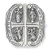 Catholic 4 Way Sun Visor Medals Auto Visor Clip.