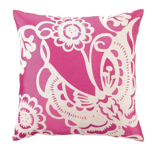 Trina Turk Embroidered Butterfly Pillow, Pink, 20