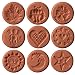 JBK Pottery Unique Cookie Stamps, Set of 9