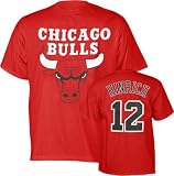 Kirk Hinrich Red Majestic Player Name and Number Chicago Bulls T-Shirt