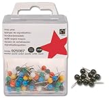 Produkt-Bild: 5star Landkartennadeln 5mm schwarz VE=100 St&uuml;ck