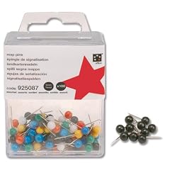 5 Star Landkartennadeln 5 mm 100 St�ck schwarzer Kopf