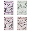 Valentine's Day Cards - Shiny Heart Assortment with Heart Stickers