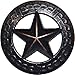 25 Oil Rubbed Brass Large Barbed Wire Lone Star Upholstery Framing Tacks, Decorative Nails 1 inch Dia Western Texas