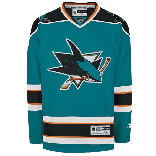 San Jose Sharks RBK Premier NHL Hockey Jersey by Reebok