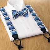 Textured Tonal Squares Adjustable Braces