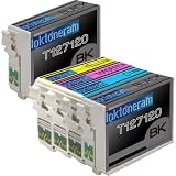 1 Pack , 1 Black of Total 5 Remanufactured Epson 127 (Extra High Capacity) Ink Cartridges Epson 127 T127120 T127220 T127320 T127420 Black Cyan Magenta Yellow