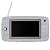 TWINBIRD ワンセグ付き7V型ポータブル防水DVDプレーヤー DVDZABADY ホワイト VD-J716W