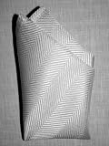 Light Grey Herringbone Silk Handkerchief - by Royal Silk