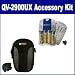 Casio Exilim QV-2900UX Digital Camera Accessory Kit includes: SB257 Charger, SDC-22 Case