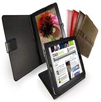 Tuff-Luv multi-view Napaleder leder tasche Hülle für Apple iPad & 3G - schwarz