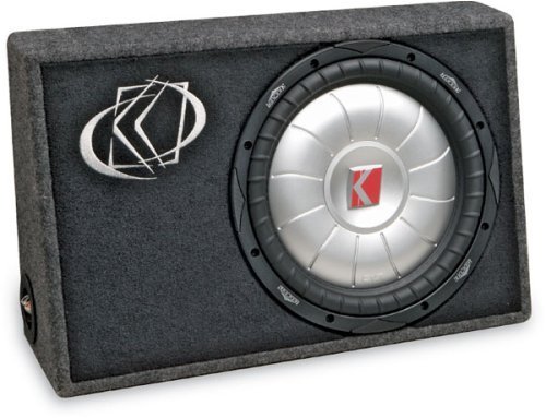 Kicker TCVT122 Sealed truck enclosure with one 12 CompVT subwoofer