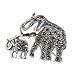 STERLING SILVER BROOCH 25X32mm - Marcasite
