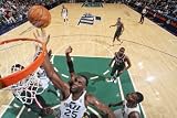Milwaukee Bucks v Utah Jazz: Al Jefferson and Ersan Ilyasova Photographic Poster Print by Melissa Majchrzak, 24x36
