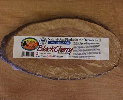 Maine Grilling Woods Natural Oval Planks-black cherry