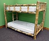 Midwest Log Furniture - Rustic Log Bunkbed - Twin