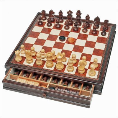 Wood Expressions Camphor Chess/Checkers Set
