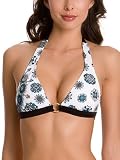 GUESS Medallion Halter Bra - Bikini Top