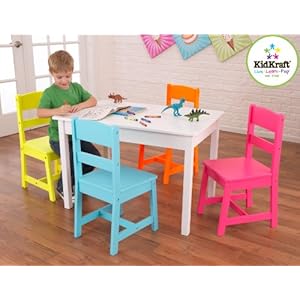 KidKraft Highlighter Table and 4 Chair Set