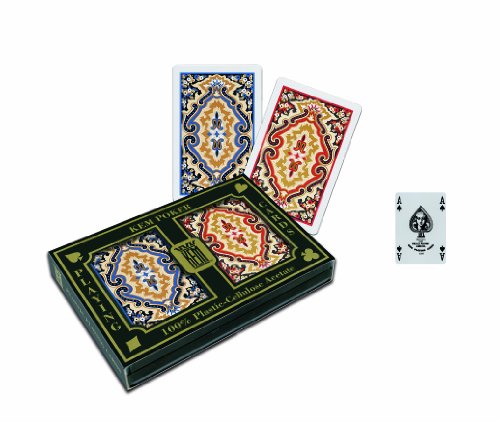 US Playing Card Co. KEM - Pokerkarten Paisley 4 Pips Blue und Red Narrow Preisvergleich