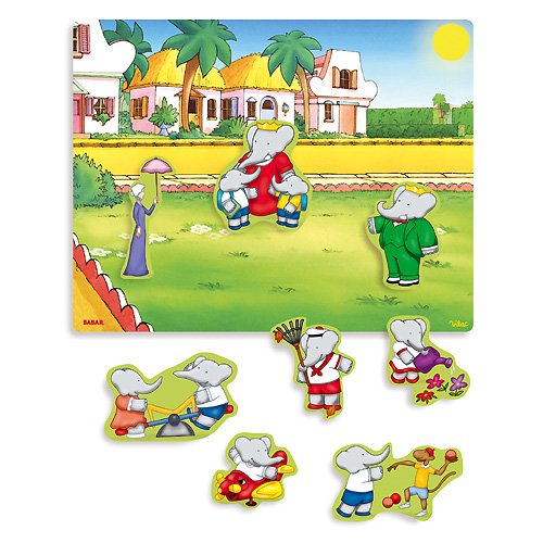 Vilac - 2202 - Babar - Tableau magn�tique Babar + 8 magnets