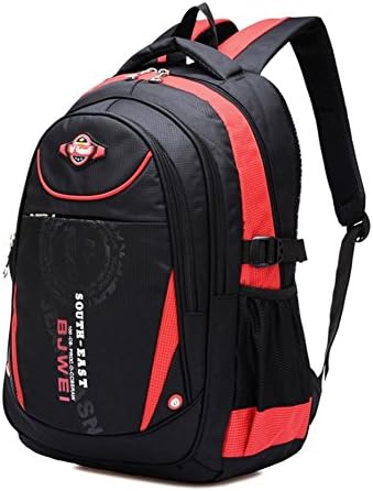 Literyou Kids Cute Book Bags Boys School Backpacks for Students Daypacks Red