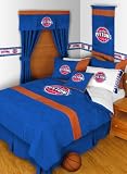 Detroit Pistons NBA Basketball Twin Comforter & Sheet Set (4 Piece Bedding)