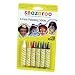 Face Painting Sticks 6/Pkg - Green/White/Red/Yellow/Blue/Black
