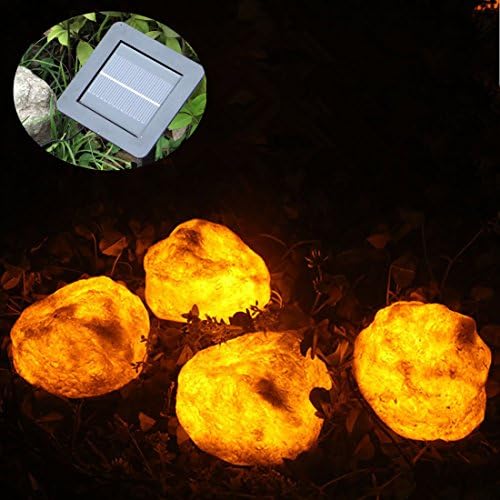 CHOOO Outdoor Solar Stone LED String Light Garden Yard Lawn Lamp