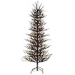 Pre-Lit Tinsel Tree w/Clear Lights - 6'