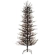 Pre-Lit Tinsel Tree w/Clear Lights - 6'