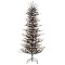 Pre-Lit Tinsel Tree w/Clear Lights - 6'