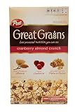 Post Select Great Grains Cranberry Almond Crunch Whole Grain Cereal, 14 oz