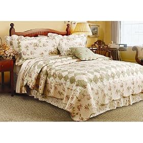 Bliss Vintage Floral Quilt and Sheet Set, Twin by SmartBargains
