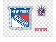 New York Rangers Jeweled Body Art Kit