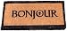 Bonjour Black edged French wording heavy coir doormat 27 by 12 inches